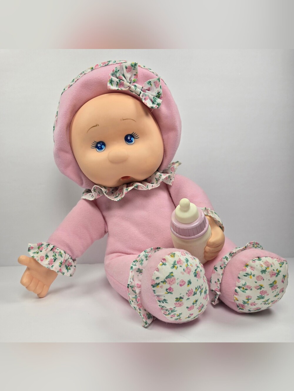 Vintage Goldberger Lollipalooza Baby Doll Rubber Face Bottle Thumb Sucking 1998